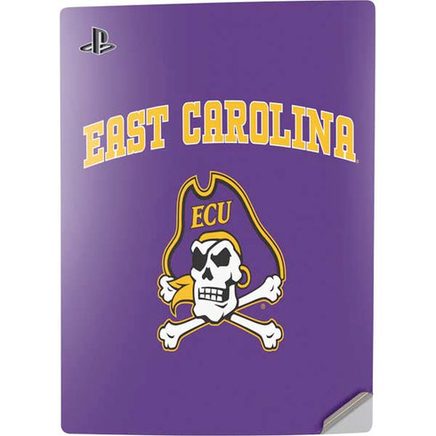 East Carolina University ECU Pirates Logo PS5 Digital Edition Console Skin